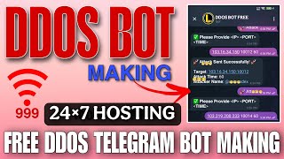 bgmi 4.4 ddos telegram bot making process | bgmi ddos attack telegram bot free making