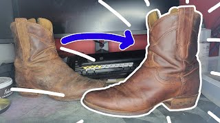 Restoring Beat Up Cowboy Boots to LikeNew Condition!