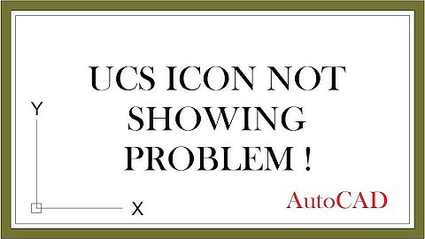 UCS icon not showing AutoCAD | Fix UCS Icon Not Showing in AutoCAD | Quick Solution for Beginners