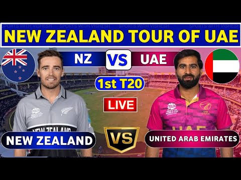 🔴Live: UAE Vs NZ Live – 1st T20 | Live Scores &amp; Commentary | UAE Vs New Zealand Live Match Today