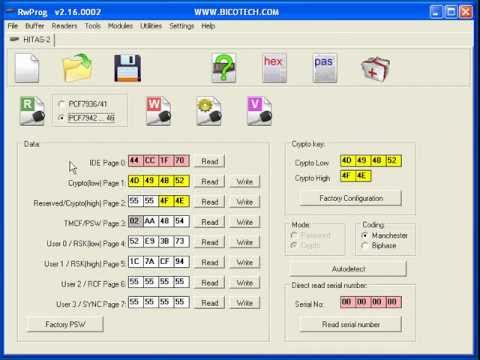 Work with Philips/NXP HITAG-2 family chip using RwProg (www.bicotech.com)