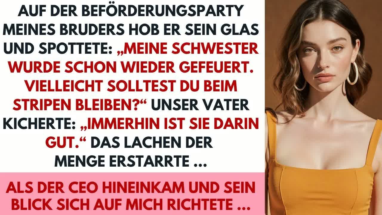 Mein Bruder meinte, ich sollte strippen–aber als der CEO erschien, gefror ihm das Grinsen im Ges