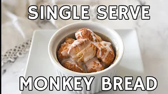 Single Serve Monkey Bread in 15 Minutes! 🍞✨ (Air Fryer & Oven Friendly!)