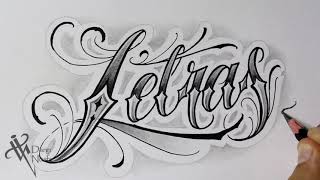 Dibujando Letras Lettering Tattoo Lettering Malandro Chicano Lettering - Nosfe Ink Tattoo