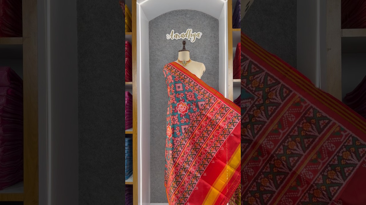 Patola Dupatta - Rajwadi Floral Soft Silk Patola Printed Dupatta