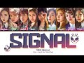 TWICE Signal Lyrics Color Coded Lyrics