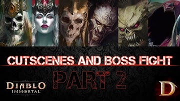 Diablo Immortal - Cutscenes And Boss Fight Forgotten Tower Part 2 ( FAST RUN )