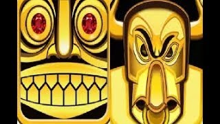 Lost Temple Endless Run vs Agent Bull Run Endless Racing screenshot 2