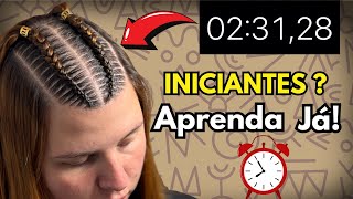 Learn step by step how to do a cornrow braid on top of your head