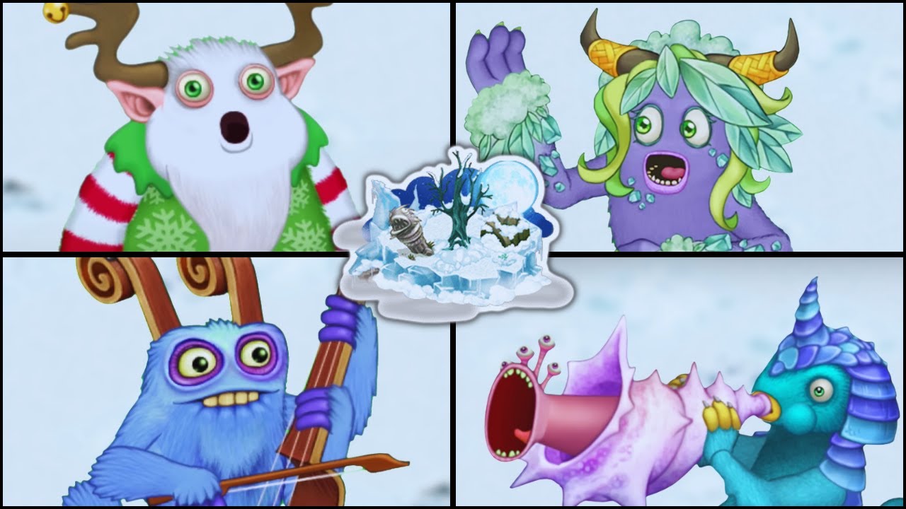 Cold Island - All Monster Sounds & Animations | My Singing Monsters ...