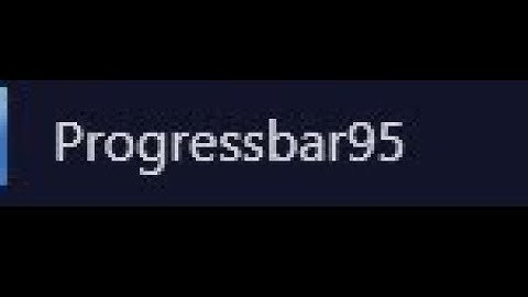 progress bar 95 part 1