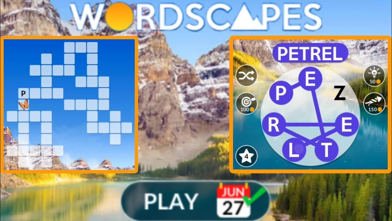 Wordscapes Daily Puzzle June 27, 2023 YouTube