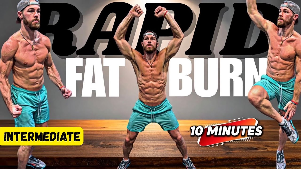 10 MINUTE RAPID FAT BURN CARDIO HIIT WORKOUT (NO EQUIPMENT) - YouTube