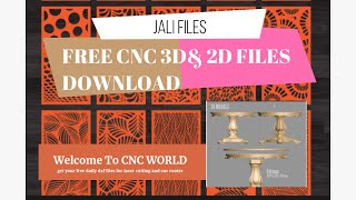 FREE DOWNLOAD CNC 3D & 2D FILES