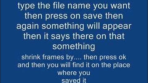 how to put your animations to windows movie maker