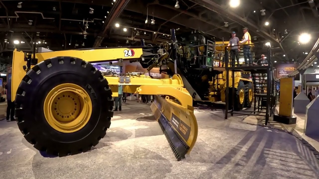 CAT 24 Motor Grader at Minexpo 2024