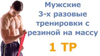 Мужские 3-х разовые тренировки с резиной на массу (1 тр)