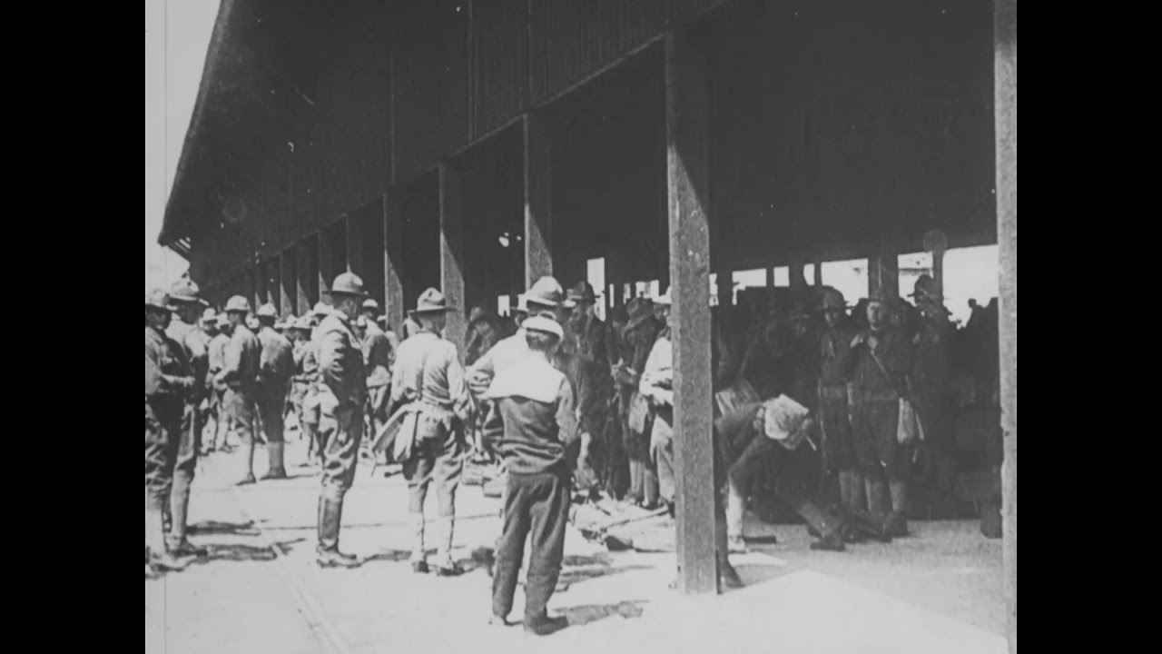 Documentary backdrop image for Base Section No. 1 (St. Nazaire), Arrival and Unloading of Troops [1917] (2018)