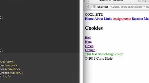 Cookies and Sessions