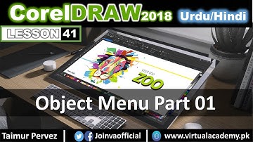CorelDraw Menu| Object Menu | How to Insert Barcode | 41