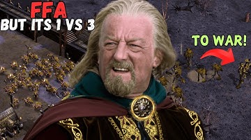 FFA BUT ITS EVERYONE VS ME! | BFME1 Patch 2.22 Gameplay