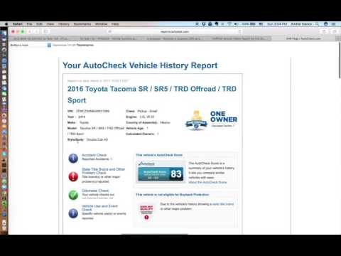 История авто из США по Авточек (AutoCheck) Где проверить? Сколько?