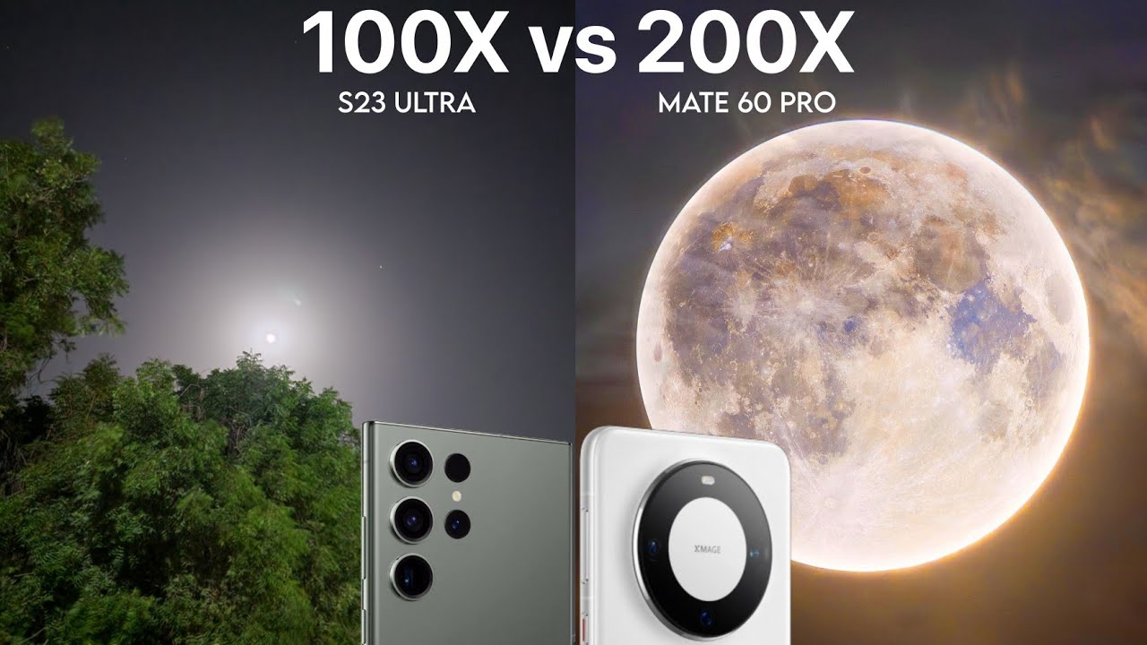 Huawei Mate 60 Pro VS Galaxy S23 Ultra Live Zoom Test Comparison