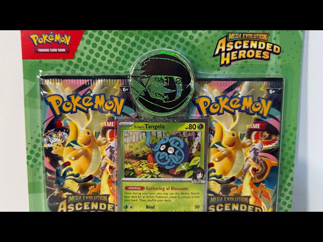 Pokmon TCG - Ascended Heroes Tangela Blister Pack Opening - YouTube Pokmon TCG - Ascended Heroes Tangela Blister Pack Opening - YouTube