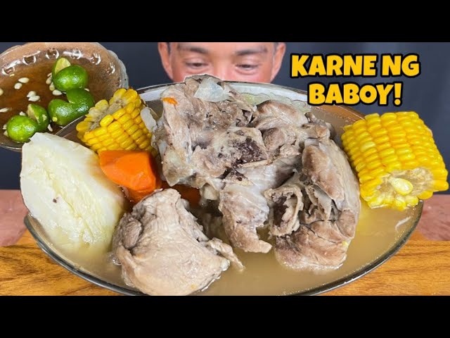 Karne ng Baboy Mukbang ASMR | Filipino Food Mukbang Philippines