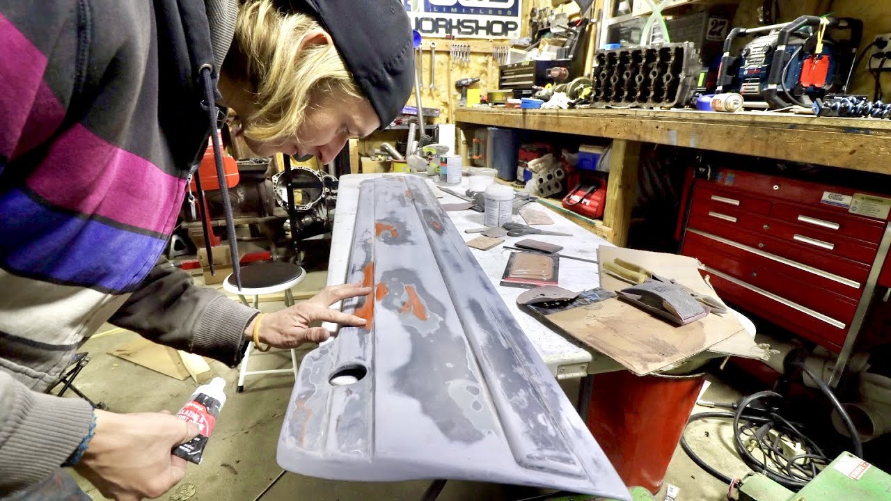 How To Prep A Fiberglass Panel For Paint!!! YouTube