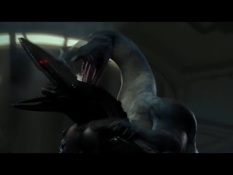Nothosaurus vs Brad-X/ Camp Cretaceous Season 5 Clip (best quality)