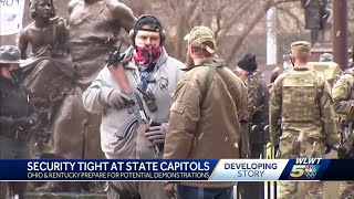 Ohio and Kentucky prepare for potential demonstrations at state capitols ahead of inauguration