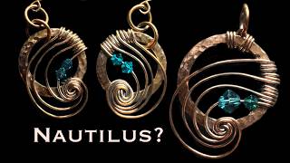 Copper Washer Wire Wrapped Jewelry🌀 I Accidentally Made a Nautilus!