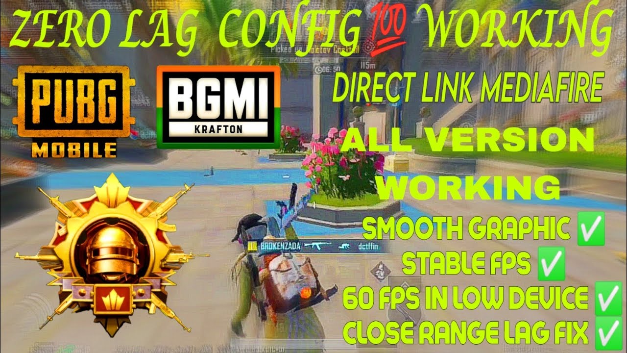 Zero Lag 60 fps Config 3.7 Pubg + Bgmi ⚡👑 | PUBG MOBILE LAG FIX CONFIG FILE ALL VERSION WORKING🔥✨❗