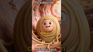 Inside the Human Body 😲 | Digestion Explained #aishorts #art #ai #aivideo #aitrendingvideo #aireels