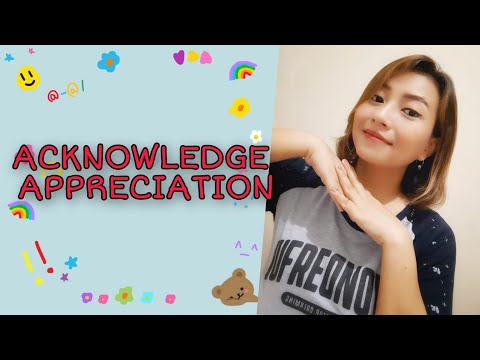 How To Acknowledge Appreciation || Simple English