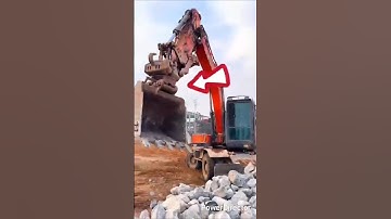 Jcb loading stones in reverse#viral#youtube shorts#trucks#jcb