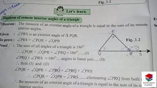 Remote Interior Angle Theorem | 9th Std | Geometry