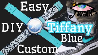 HOW TO EASILY DO A TIFFANY BLUE CUSTOM!!(🐘 PRINT 🔥)