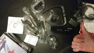 UNBOXING MITSUBISHI TV 3D ADAPTER + 4 GLASSES + 8 3D DVDs BRING 3D DLP CINEMA HOME