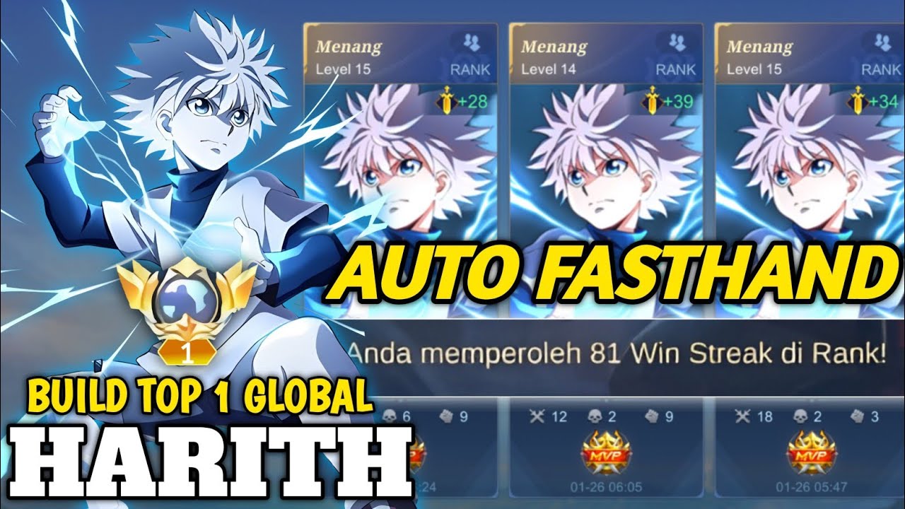 CARA BERMAIN HARITH FAST HAND DI META SEKARANG PAKE BUILD NO COOLDOWN TERBARU ! MLBB
