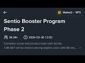 SENTIO booster campaign phase 2 is live FCFS only 25k spot's left