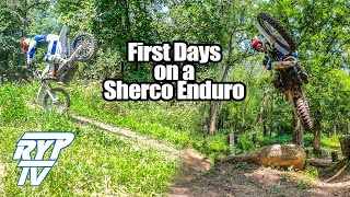 First Days At Home On A 2020 Sherco Enduro Bike With Pat Smage