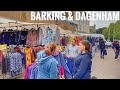 London walking in Barking and Dagenham Town Center - Barking open Market | Unseen London [4k HDR]