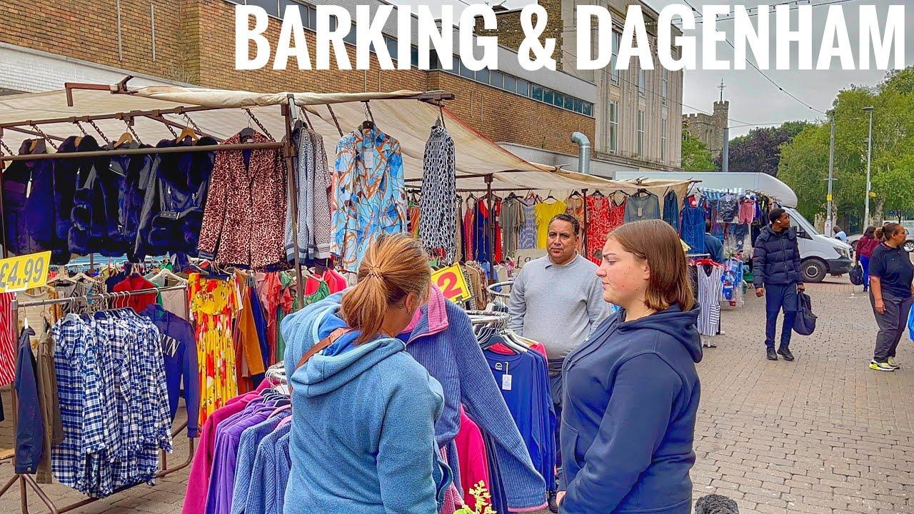 London walking in Barking and Dagenham Town Center Barking open