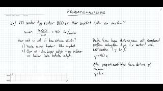 Matematik 1: Proportionaliteter