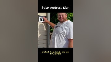 Illuminate Your Path with Solar Address Sign Lights | Eco-Friendly Lighting Solutions#homedecor