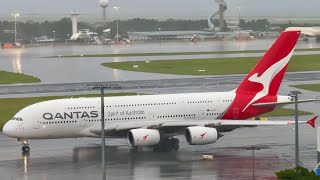 Heavy Rain Heavy Wind Rough Weather Plane Spotting At Sydney Airport Sydyssy