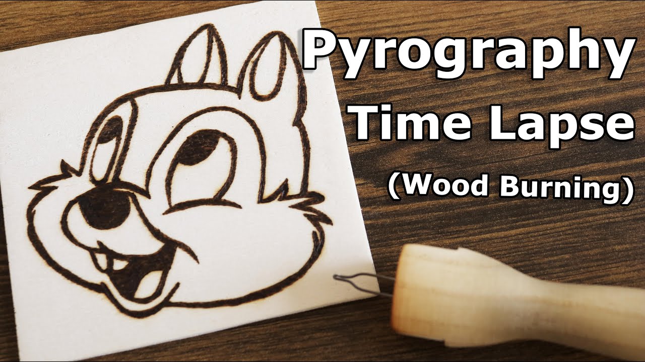 Pyrography TimeLapse Wood Burning For Beginners Wood burning