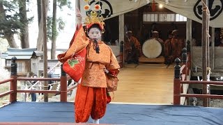 山形）春の訪れ祝い舞う　寒河江で平塩舞楽